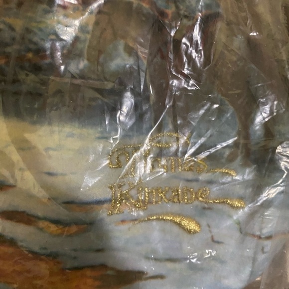 Vintage Thomas Kinkade Set Of 2 Silent Night and A Christmas Welcome Stockings - Picture 8 of 14